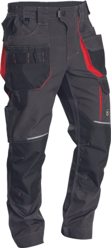 REUSEL shorts antraciet/rood 52