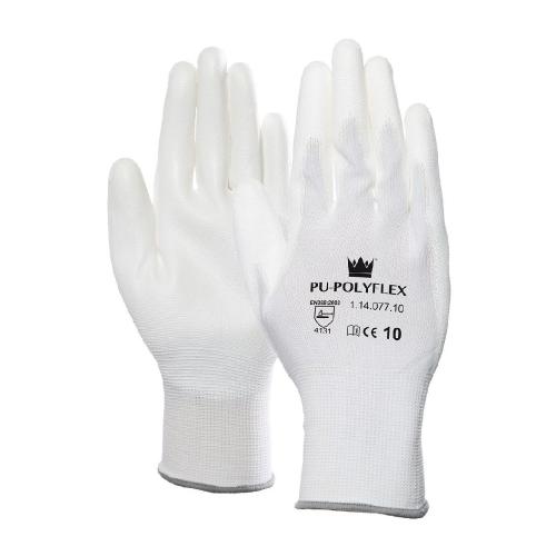 ProfPartner Afbouw werkhandschoenenwit polyester/pu mt 11 bndl 12 paar