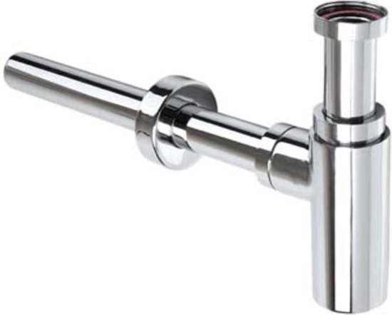 Bekersif.5/4 rond verkort chroom plieger-design