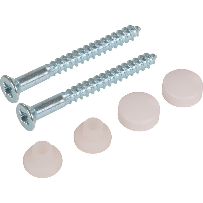 Set potschroeven 5,5x60mm wit plieger label bl