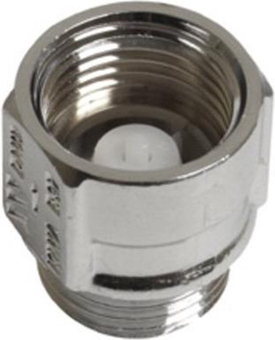 Chroom keerklep 1/2 inch bu plieger label gri