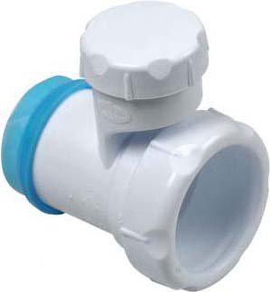 Afvoerbeluchter 32mm plieger label bl  