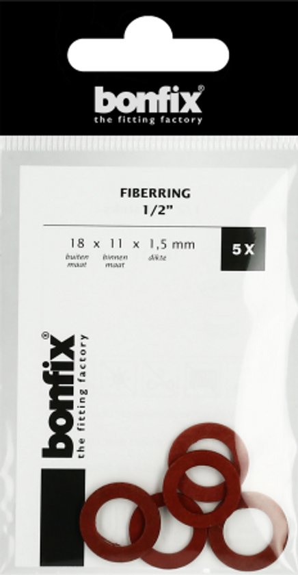 BONFIX Fiberring 1/2 inch 18x11x1,5 mm zak 5 st
