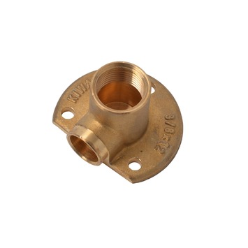Muurplaat 3/8x12 soldeer dubbel  