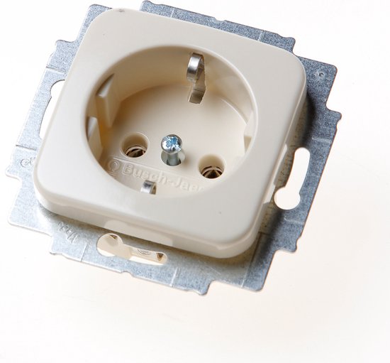 M BJ SI inbouw contactdoos 1V ra creme