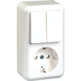 Opb.combinatie serie ra creme merten opbouw blister