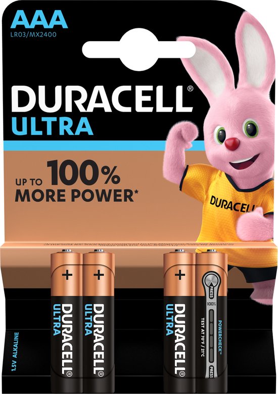 Duracell Ultra M3 AAA potloodcel mx 2400 blister 4 st