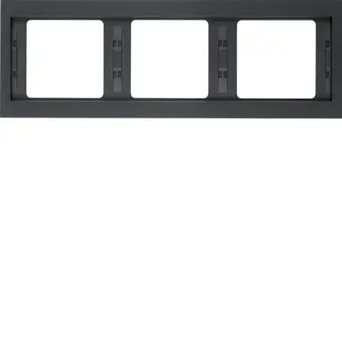 M B K1 inbouw afdekraam 3V horizontaal ant