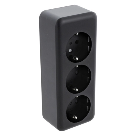 Ql opb contactdoos 3v langw ra zwart