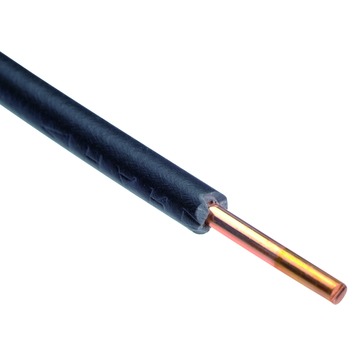 Installatiedraad VD 1,5 zwart rol 20 m1
