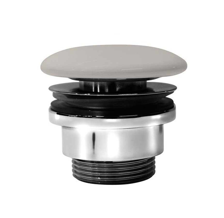 GSI FIXED OPEN DRAIN with ceram.cap for washbasin w/out o.flow creta