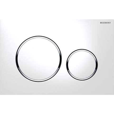 Geberit Sigma 20 bedieningsplaat 115882KJ1 wit-chroom-wit