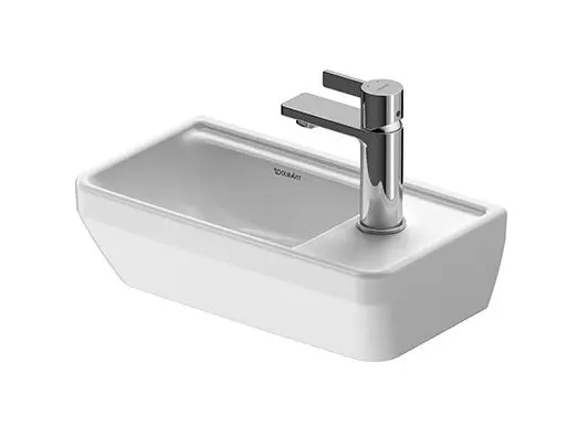 Duravit D-Neo fontein 40x22cm kraan rechts Mat antraciet zonder overloop