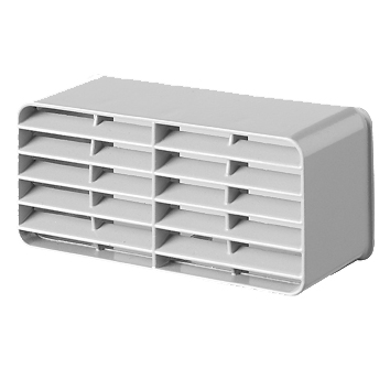 Ubbink Vloerventilatiekoker nieuwbouw (WF) muurrooster kunststof grijs