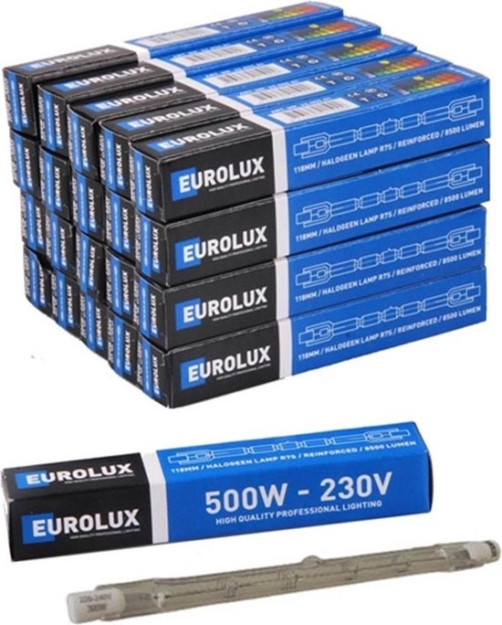 Eurolux Halogeenlamp 500w / 240v / r7s / vc
