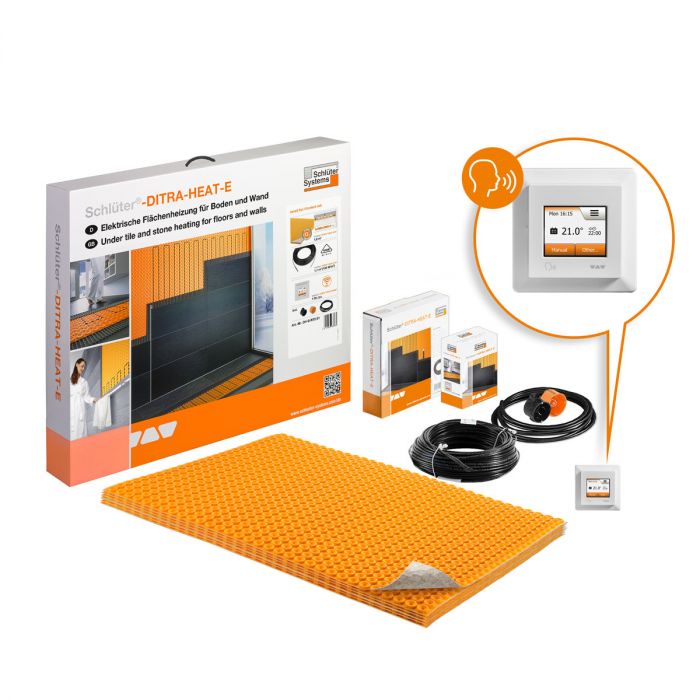 Schluter DITRA HEAT E set RT6 5,4m2 sprkb reg verw.kab 3,8m2 136W