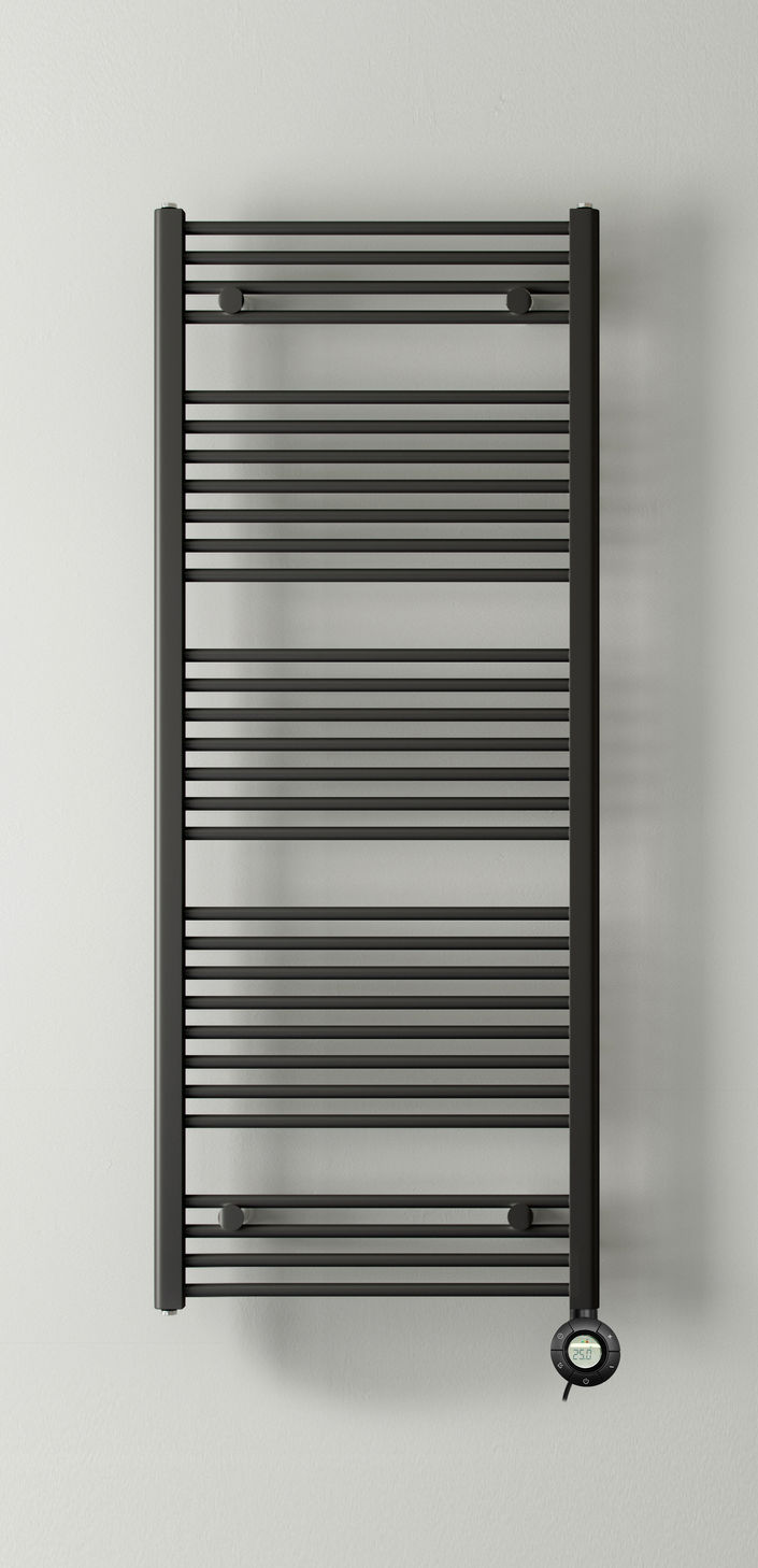 Base elektrische radiator 1130x500mm Soft zwart      400watt