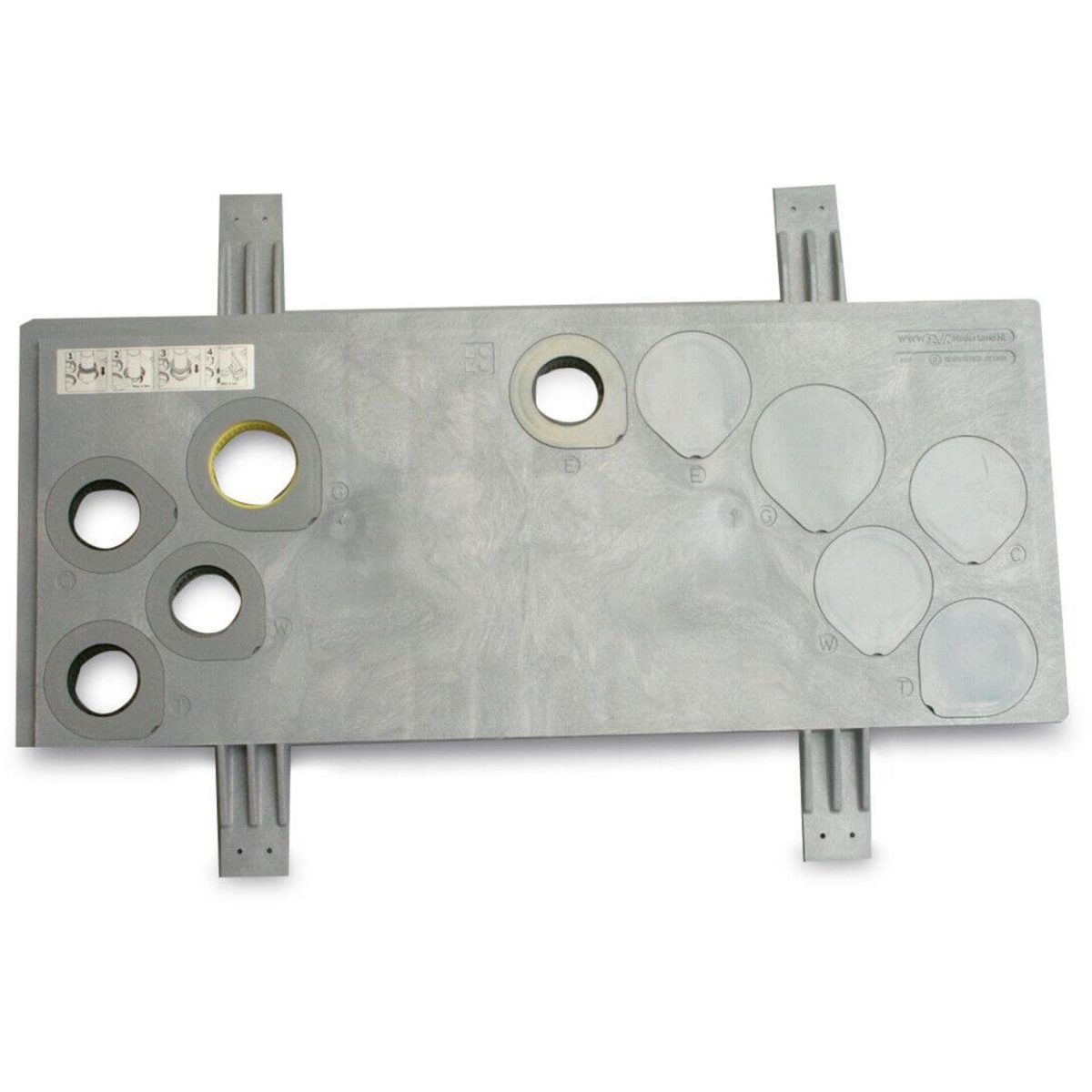 Meterkastvloerplaat KOMO Gas (A),  incl. 45mm isolatie