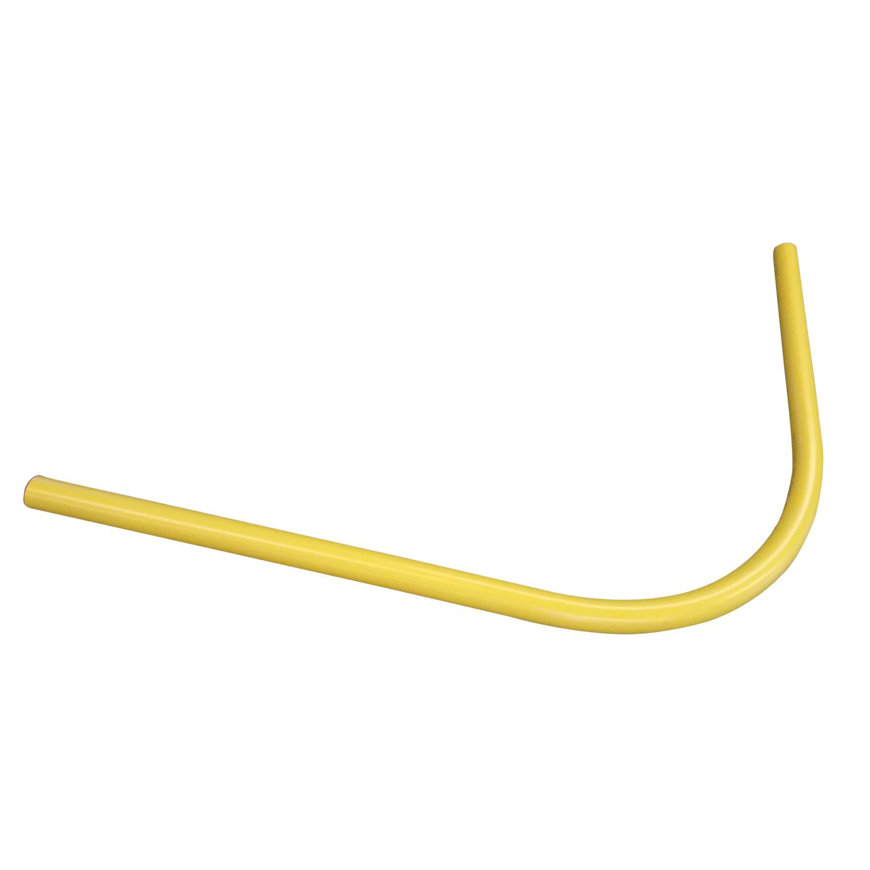 Gas invoerbocht 63mm r500  1200x3000mm, uit 1 stuk, geel
