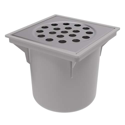 ABS/RVS emmerput 200 x 200 mm  OU RECY