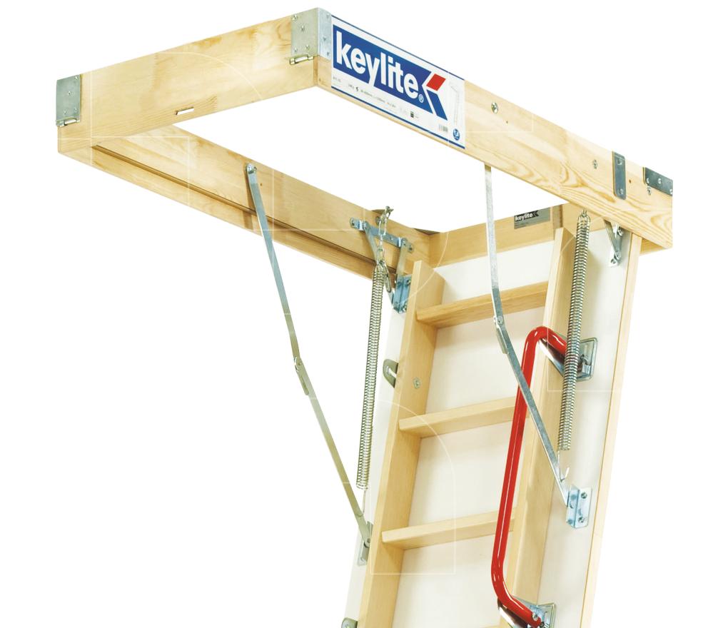 Keylite zoldertrap KYL 6 600x1200 4 dlg plafond 320 cm FSC Mix 70%