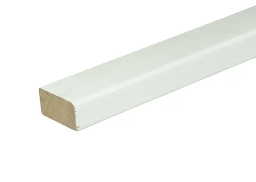 Meranti glaslat F3 17x28 mm rondom 80 mu wit gegrond