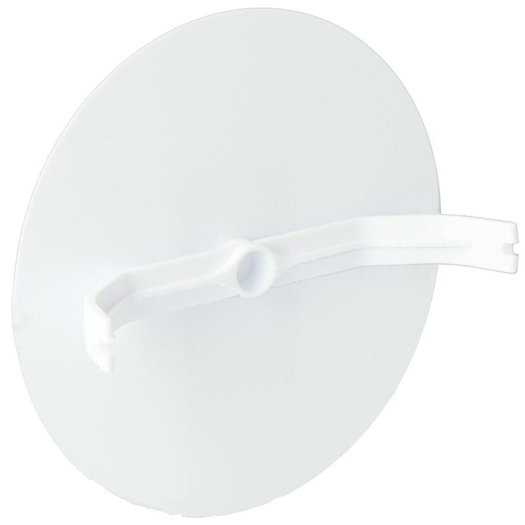 Afdekplaat klemmend rond 95 mm wit