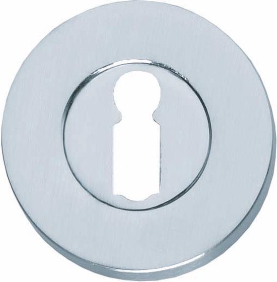 Sleutelrozet 55mm rond per paar Mat chroom