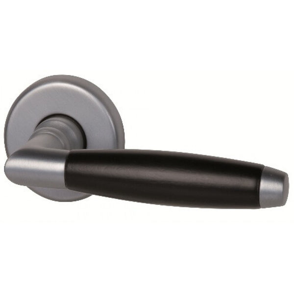 Ton jaren 30 krukstel beuken gelakt 55mm Rozet mat chroom