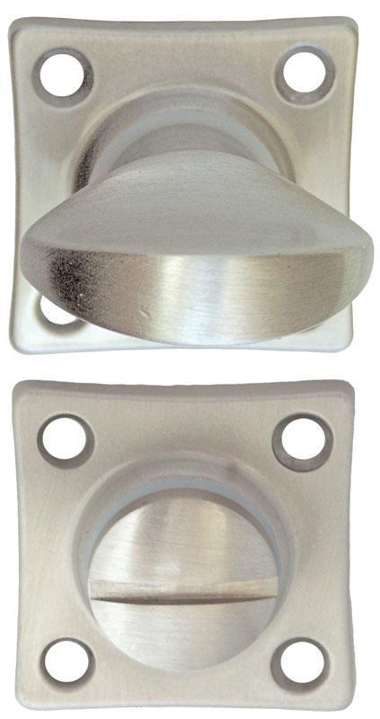 Wc garnituur mat chroom38mm vierknt