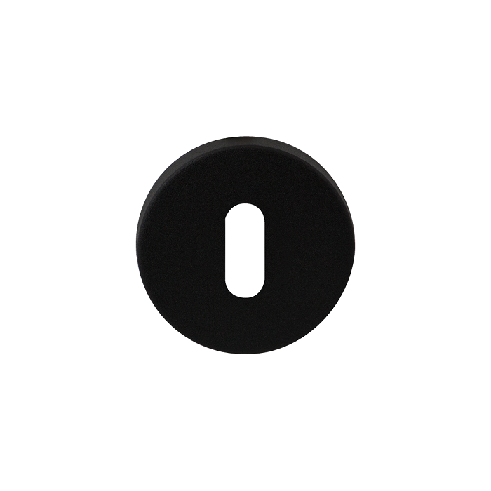 Sleutelrozet 50mm rond per paar Zwart RVS