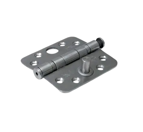 Scharnier RVS 76x76mm kogel rond