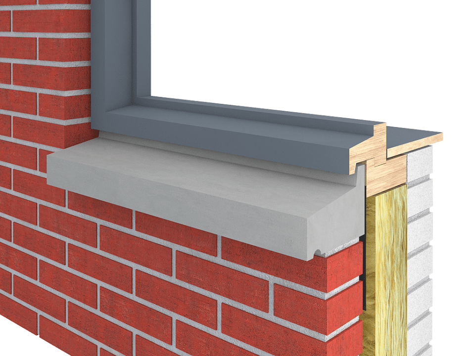 Raamdorpel 50 serie 150x88mm op lengte