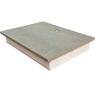 Vloerluik 22mm verzonken luikring neopreenband 895x595 mm Rc=3,0