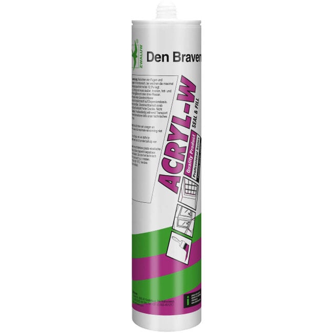 Zwaluw Acryl W wit koker 310 ml  
