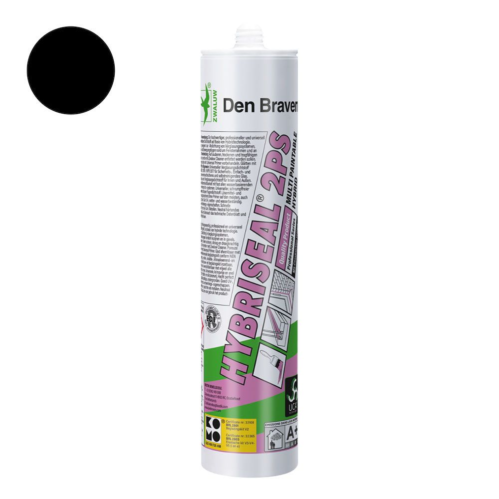 Zwaluw Hybriseal 2 PS zwart koker 290 ml  