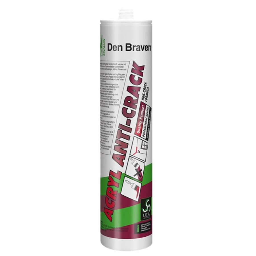 Zwaluw Acryl Anti Crack wit koker 310 ml  