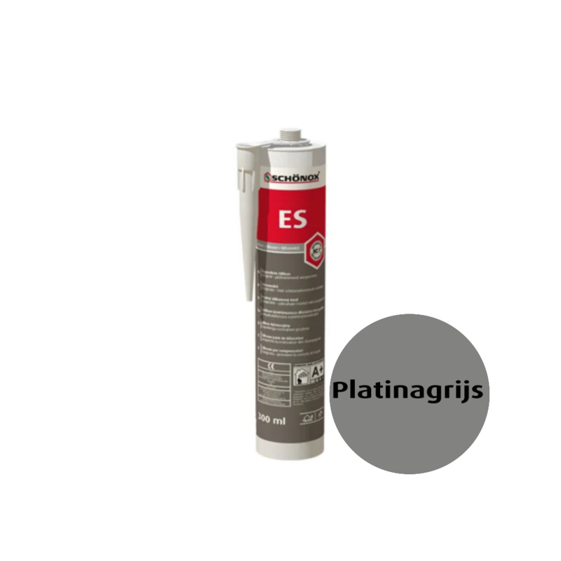 Schonox ES siliconenkit platinagrijs flacon 300 ml