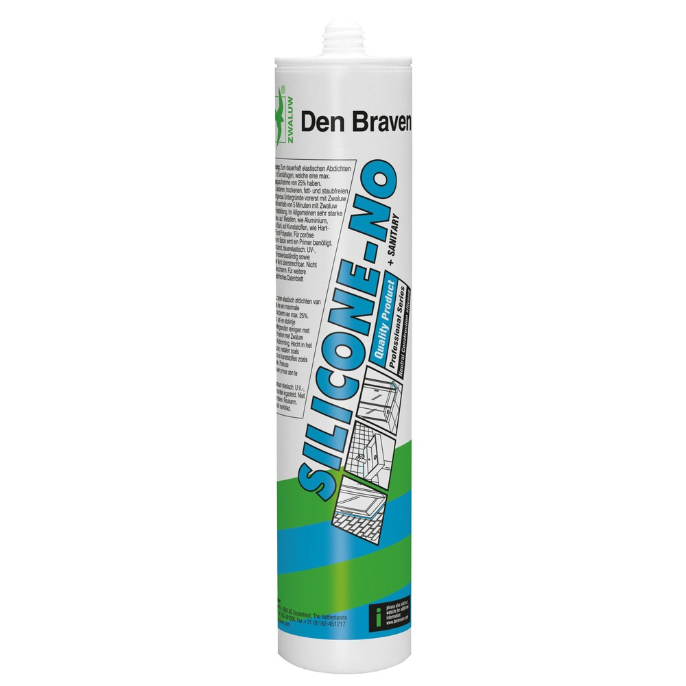 Zwaluw Silicone NO plus Sanitary zilvergrijs koker 310 ml 30619415