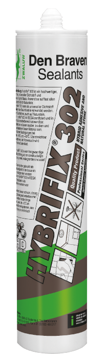 Zwaluw Hybrifix 302 koker 290 ml zwart 12 koker/ds