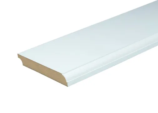 Greenline MDF kraalplint FSC Mix 70% 18x140 mm wit voorgelakt vochtwerend