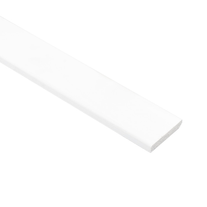 Greenline MDF plint FSC Mix 70% 12x55 mm wit voorgelakt vochtwerend