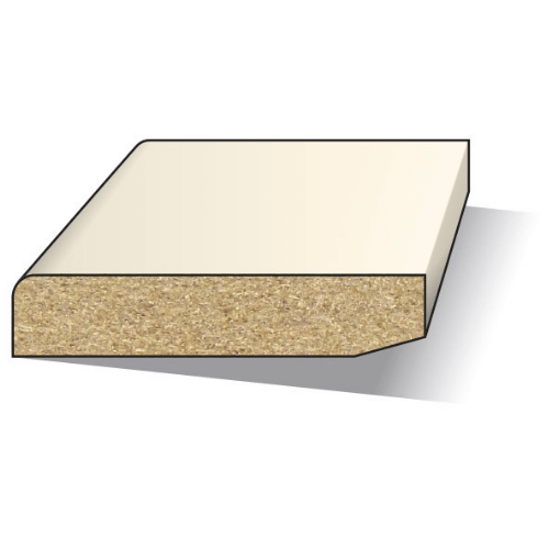 Greenline MDF plint FSC Mix 70% 12x120 mm wit voorgelakt vochtwerend