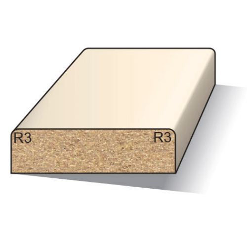 Greenline MDF koplat recht E FSC Mix 70% 12x70 wit voorgelakt vochtwerend