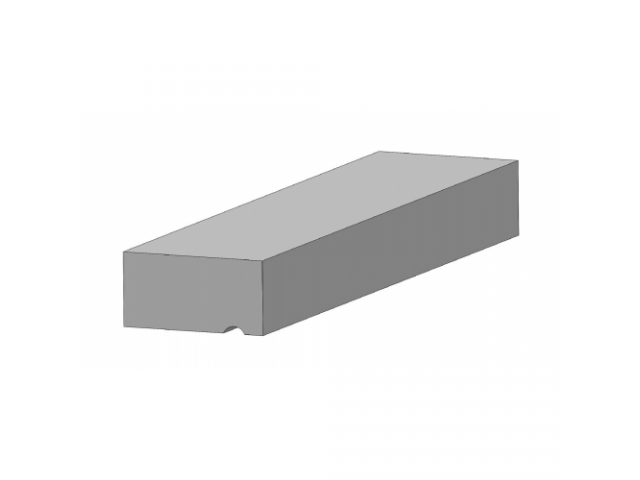 Betonlatei voorgespannen 60 serie met waterhol 1400x100x60mm 40 st/pak