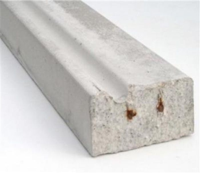 Betonlatei voorgespannen met waterhol 3200x100x185mm 