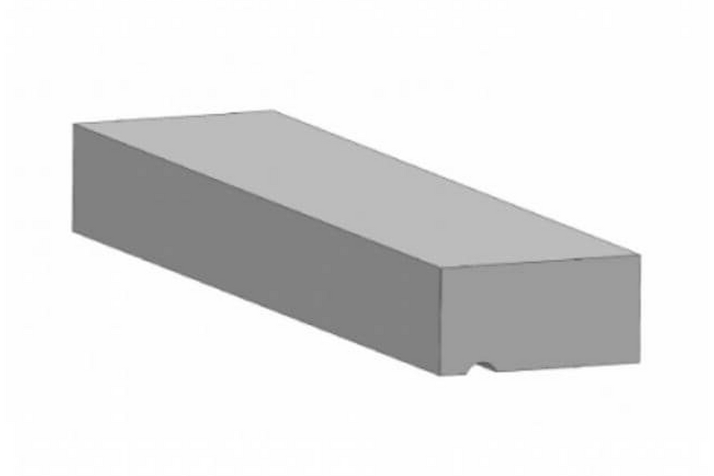 Betonlatei voorgespannen zonder waterhol 2800x214x150mm 
