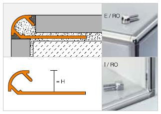 Schlüter RONDEC TSC uitw. hoekprofiel H=6mm L=3000mm
