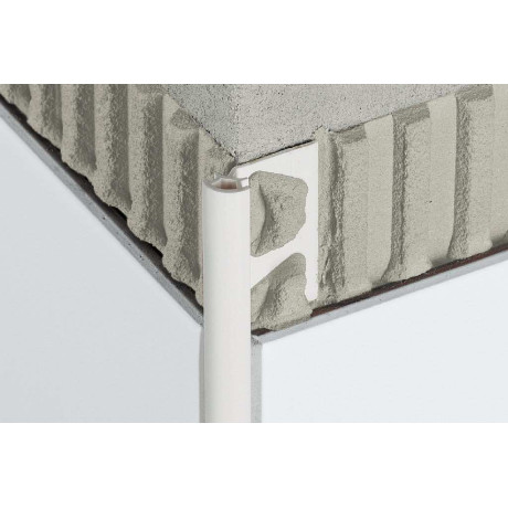 Schlüter RONDEC PRO decoratief profiel PVC zuiver wit H=10mm L=3000mm