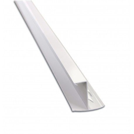 Pvc Afwerkprofiel wit, iSoEasy Pro XL, L=3000 mm